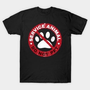 Service animal humor - Do Not Pet T-Shirt